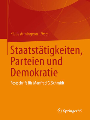 cover image of Staatstätigkeiten, Parteien und Demokratie